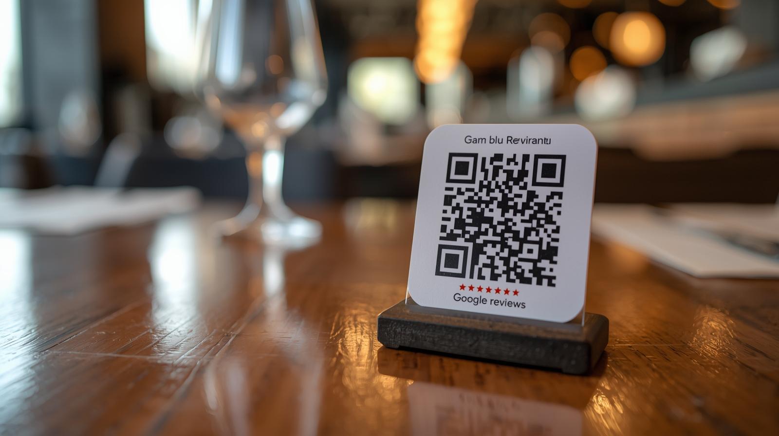 Recensioni Google: Come Ottenerle (Legalmente) - Guida Completa 2026 1 QR code per recensioni Google posizionato su tavolo ristorante