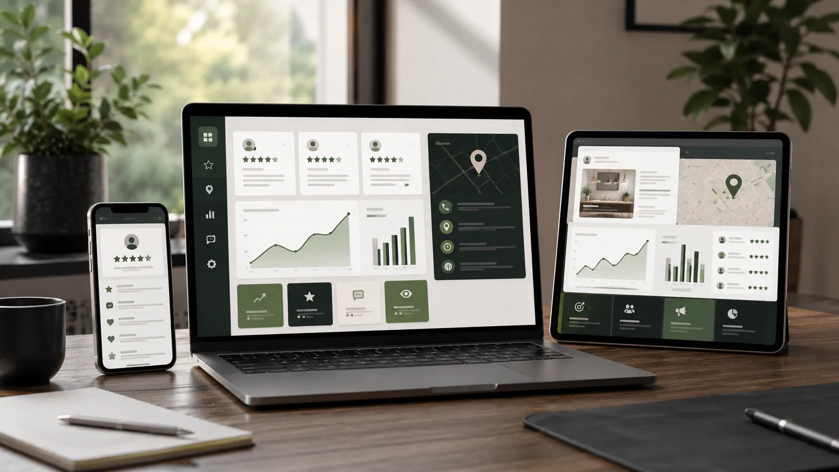 Recensioni clienti per progetti di siti web, Local SEO e visibilità online